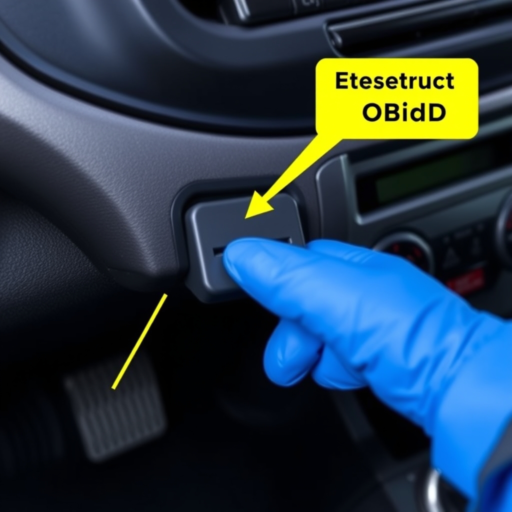 Localisation de la prise de diagnostic OBD2 sur la Renault Clio 4