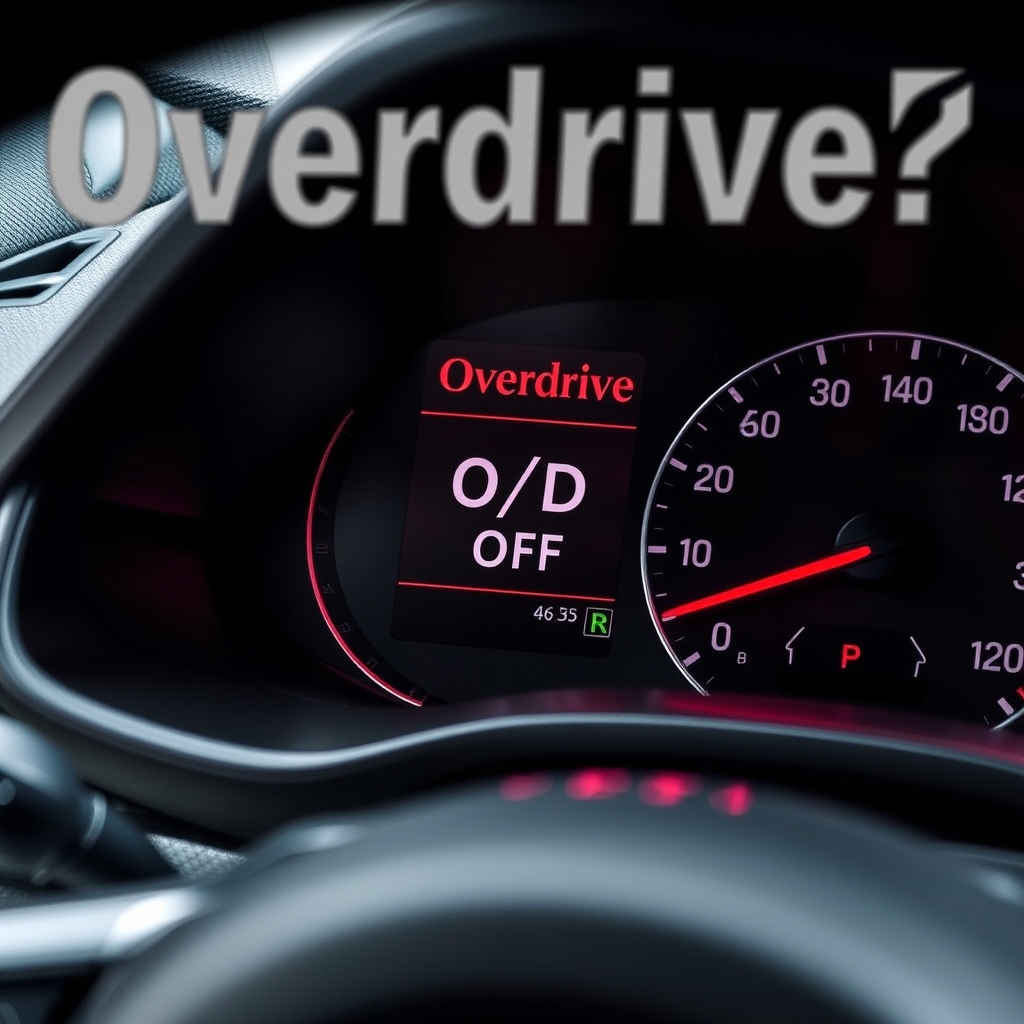 Overdrive et O/D Off sur tableau de bord : cest quoi ?